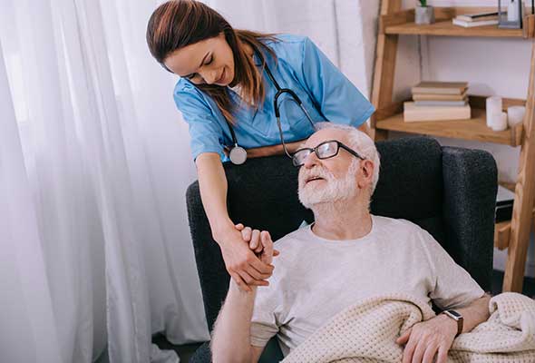 patient on hospice care in Glendale, CA